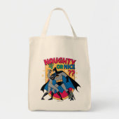 Batman | Catwoman under mistletoe Naughty or Nice Tote Bag (Voorkant)