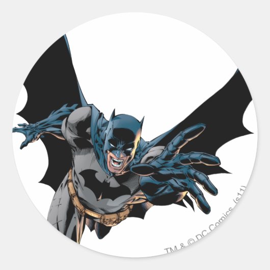 Batman-cellen en -longen ronde sticker (Voorkant)