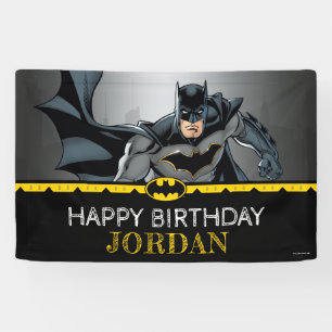 Batman Chalkboard Happy Birthday-banner Spandoek
