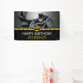 Batman | Chalkboard Happy Birthday-banner Spandoek (Insitu)
