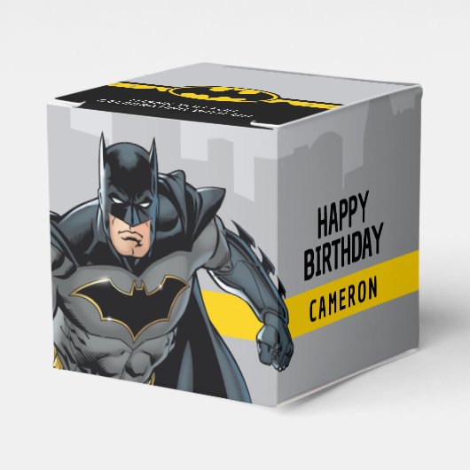 Batman | Chalkboard Happy Birthday Bedankdoosjes (Voorkant Zijde)