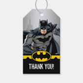 Batman | Chalkboard Happy Birthday Cadeaulabel (Voorkant)