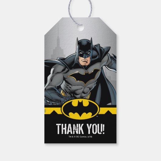 Batman | Chalkboard Happy Birthday Cadeaulabel (Achterkant)
