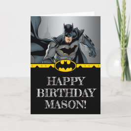 Batman | Chalkboard Happy Birthday Kaart