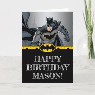 Batman Chalkboard Happy Birthday Kaart