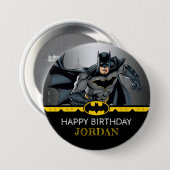 Batman | Chalkboard Happy Birthday Ronde Button 7,6 Cm (Voorkant /achterkant)