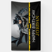 Batman | Chalkboard Happy Birthday Spandoek (Verticaal)