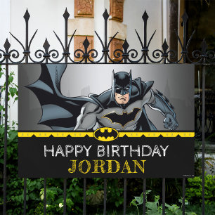 Batman Chalkboard Happy Birthday Spandoek