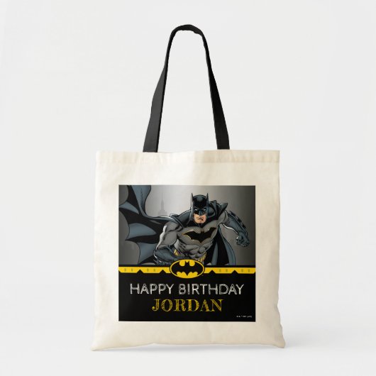 Batman | Chalkboard Happy Birthday Tote Bag (Voorkant)