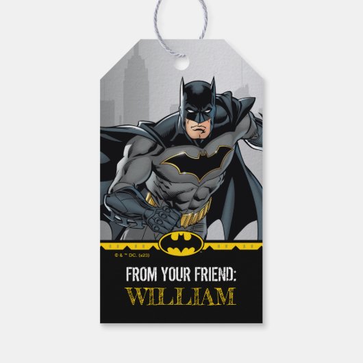 Batman | Chalkboard Happy Birthday van Cadeaulabel (Achterkant)