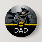 Batman | Chalkboard Verjaardag Kindervader Ronde Button 7,6 Cm (Voorkant)