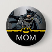 Batman | Chalkboard Verjaardag Kind's Mam Ronde Button 7,6 Cm (Voorkant)