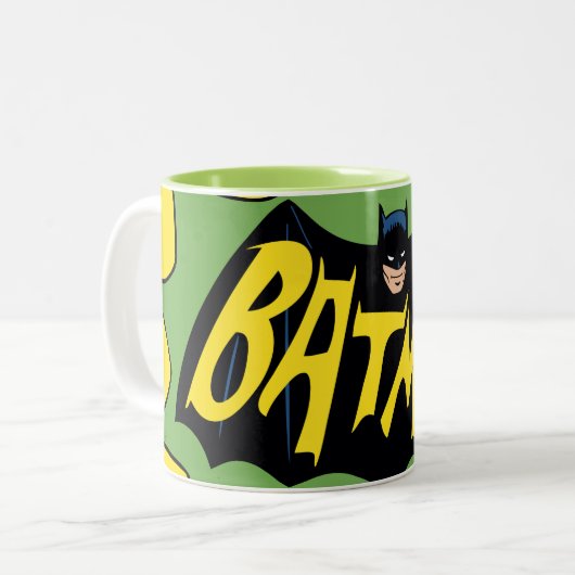 Batman Classic TV Series Logo Tweekleurige Koffiemok (Voorkant links)