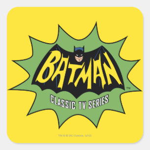 Batman Classic TV Series Logo Vierkante Sticker