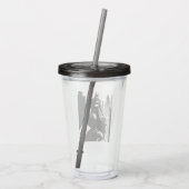 Batman Comic Book Illustration Acryl Drinkbeker (Achterkant)