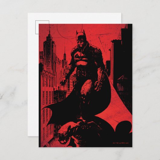 Batman Comic Book Illustration Briefkaart (Voorkant / Achterkant)
