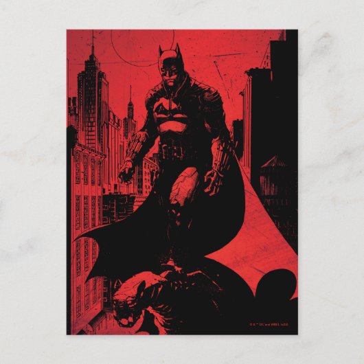 Batman Comic Book Illustration Briefkaart (Voorkant)