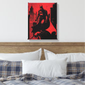 Batman Comic Book Illustration Canvas Afdruk (Insitu (Slaapkamer))