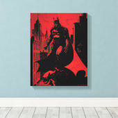 Batman Comic Book Illustration Canvas Afdruk (Insitu (Houten vloer))