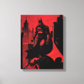 Batman Comic Book Illustration Canvas Afdruk (Voorkant)