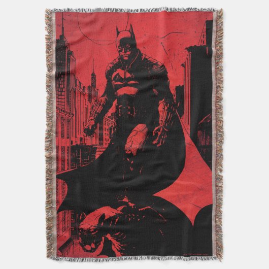 Batman Comic Book Illustration Deken (Voorkant Verticaal)