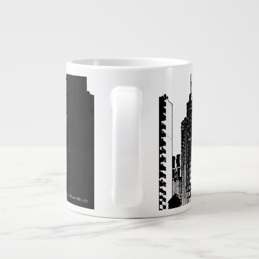 Batman Comic Book Illustration Grote Koffiekop (Achterkant)