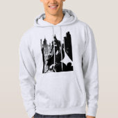 Batman Comic Book Illustration Hoodie (Voorkant)