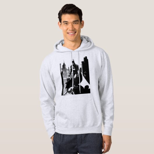 Batman Comic Book Illustration Hoodie (Voorkant volledig)