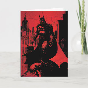 Batman Comic Book Illustration Kaart