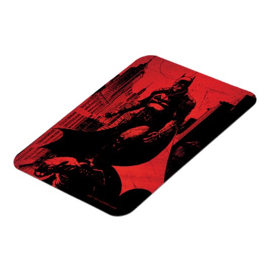 Batman Comic Book Illustration Magneet (Linkerzijde)