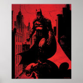 Batman Comic Book Illustration Poster (Voorkant)