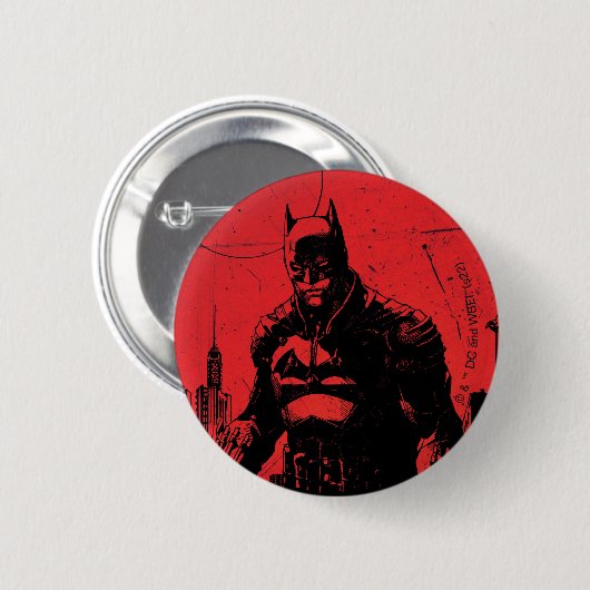 Batman Comic Book Illustration Ronde Button 5,7 Cm (Voorkant /achterkant)