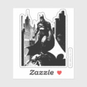 Batman Comic Book Illustration Sticker (Vel)