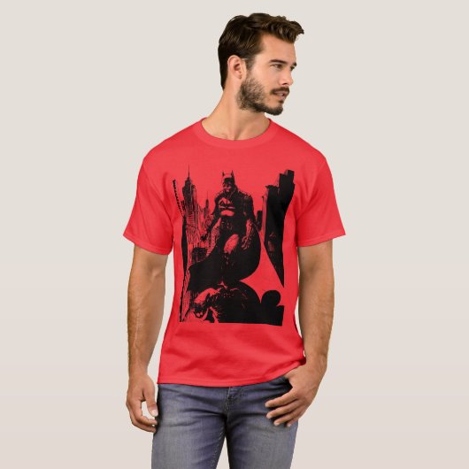 Batman Comic Book Illustration T-shirt (Voorkant volledig)