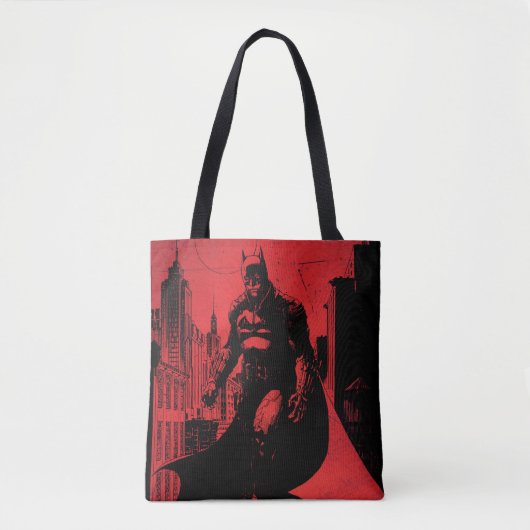 Batman Comic Book Illustration Tote Bag (Voorkant)