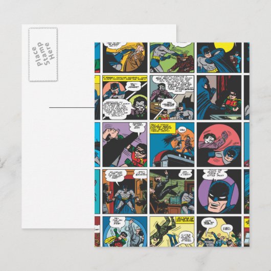 Batman Comic Panel 5x5 Briefkaart (Voorkant / Achterkant)