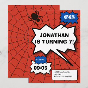 Batman Comic Style Kinderen Verjaardag Kaart