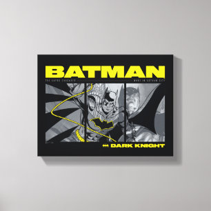 Batman Comic Tri-Panel Graphic Canvas Afdruk