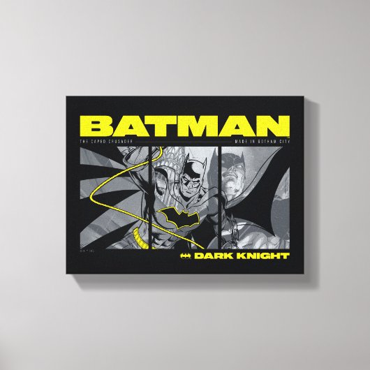 Batman Comic Tri-Panel Graphic Canvas Afdruk (Voorkant)