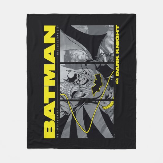 Batman Comic Tri-Panel Graphic Fleece Deken (Voorkant)