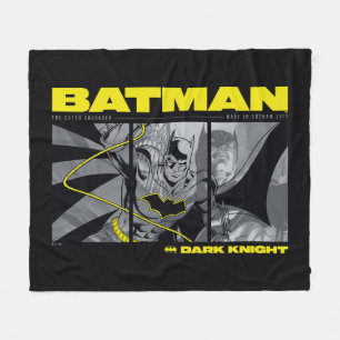 Batman Comic Tri-Panel Graphic Fleece Deken