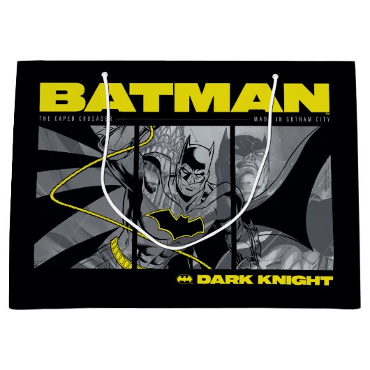 Batman Comic Tri-Panel Graphic Groot Cadeauzakje (Voorkant)