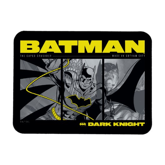 Batman Comic Tri-Panel Graphic Magneet (Horizontaal)