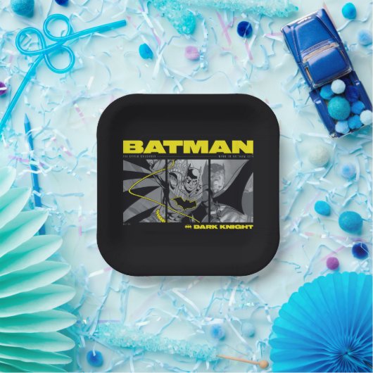 Batman Comic Tri-Panel Graphic Papieren Bordje (Feest)