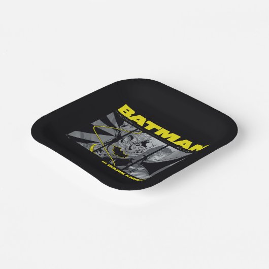 Batman Comic Tri-Panel Graphic Papieren Bordje (Gebogen)