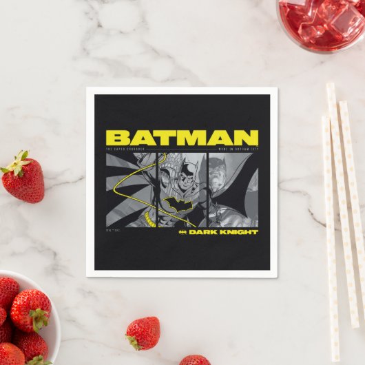 Batman Comic Tri-Panel Graphic Servet (Insitu)
