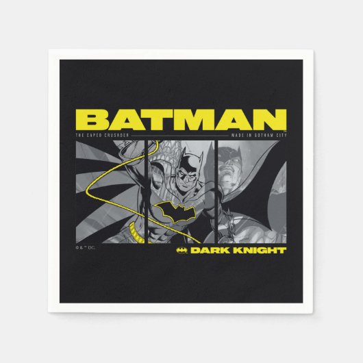 Batman Comic Tri-Panel Graphic Servet (Voorkant)