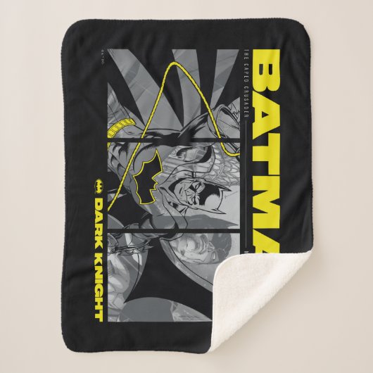 Batman Comic Tri-Panel Graphic Sherpa Deken (Voorkant)