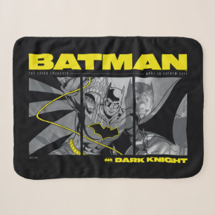 Batman Comic Tri-Panel Graphic Sherpa Deken