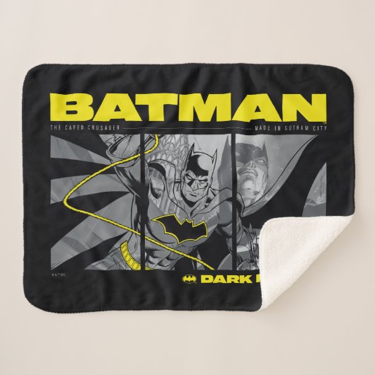 Batman Comic Tri-Panel Graphic Sherpa Deken (Voorkant (horizontaal))